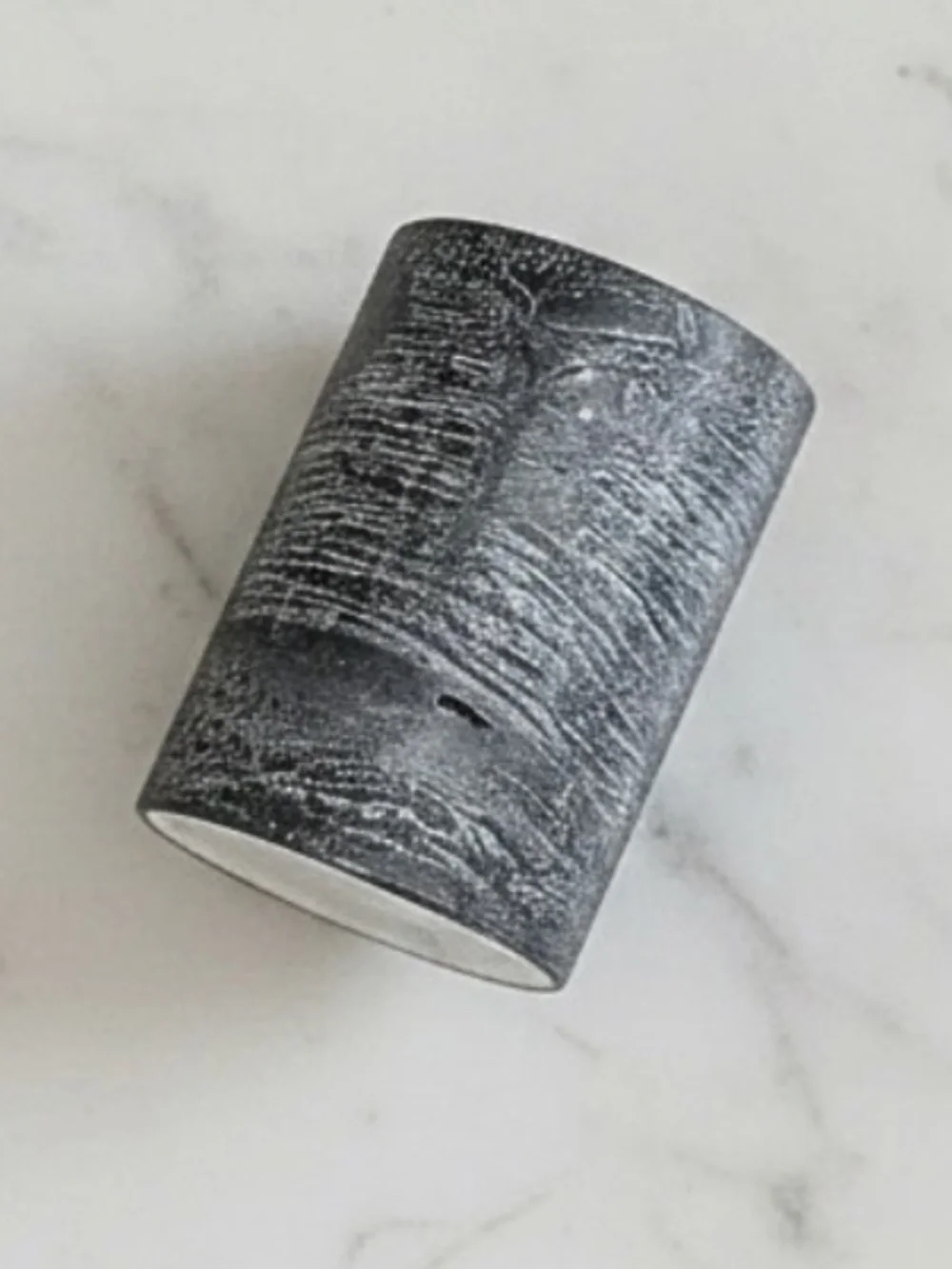 Set/2 Black Rustic Pillar Candles